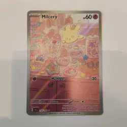 Pokemon Milcery Illustration Rare Full Art Holo 152/142 SV07: Stellar Crown - Image 2