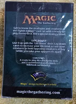 Magic the gathering Core Set 8th ED. Life Boost Theme Deck FACTORY SEALED NEW - Image 2