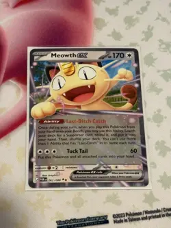 Pokemon TCG Meowth Ex 062/088 Double Rare Perfect Order NM - Image 1