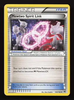 Pokemon Mewtwo Spirit Link 144/162 XY Breakthrough LP - Image 1