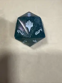 MTG Final Fantasy: Gift Bundle "Crystal" Shinra Blue Oversized D20 Die Spin Down - Image 3