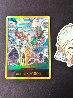 DON!! Card (Egghead) (Gold) One Piece Card Game - The Azure Sea's Seven Eng NM/M - Image 1