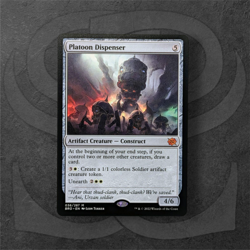 Platoon Dispenser • Mythic Artifact Creature - Construct • The Brothers' War BRO - Image 1