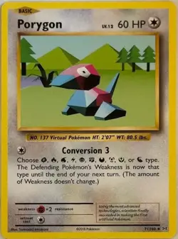 PORYGON - 71/108 - XY Evolutions - Pokemon Card - NM - Image 1