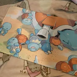 Squirtle Blastoise Rubber Playmat Tcg Gaming Card Game Pokemon Cards Desk Mat Pc - Image 4