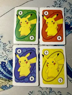 Pokemon 2019 Fire Red Leaf Green Blue Yellow Pikachu Mattel Playing Card* CUTE💕 - Image 1