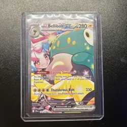 Pokemon TCG Iono's Bellibolt EX Journey Together Ultra Rare Holo Card 183/159 - Image 1