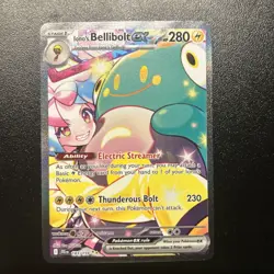 Pokemon TCG Iono's Bellibolt EX Journey Together Ultra Rare Holo Card 183/159 - Image 2