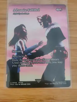 MTG A Promise Fulfilled (Light Up the Stage) Borderless 0039 Final Fantasy M/NM - Image 1