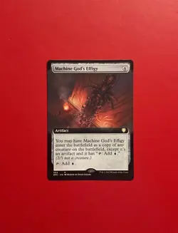 MTG 1x Machine God's Effigy (Extended Art) -NM- Commander: The Brothers' War - Image 1