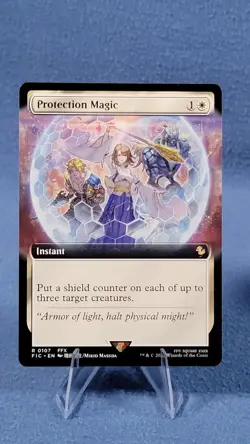 MTG Protection Magic (Extended Art) NM [FINAL FANTASY Commander] Near Mint Magic - Image 1