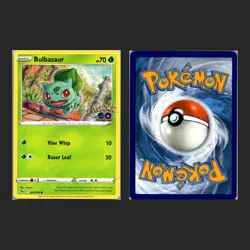 4x Bulbasaur 001/078 Sword & Shield Pokemon GO 2022 Pokemon Cards Playset - Image 5