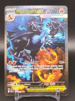 Mega Charizard X ex Pokemon Phantasmal Flames SIR 125/094 - Image 1