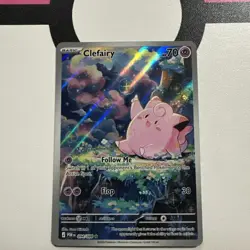 Lillie's Clefairy ex Special Illustration Rare Holo Sv09 184/159 Pokemon - Image 1