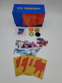 Pokemon Sword Shield Storage Box Dice Token Counters Dividers Lot of 19 NO Cards - Image 1