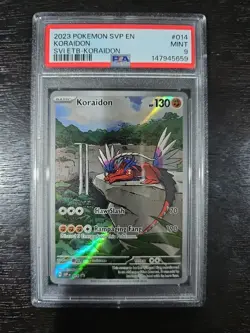 2023 POKEMON SVP EN-SV BLACK STAR PROMO #014 KORAIDON PSA 9 - Image 1