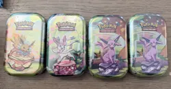 Pokemon TCG Scarlet & Violet Prismatic Evolutions Mini Tins Sealed New X4 - Image 1