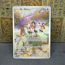 Pokemon TCG Mr. Mime Scarlet & Violet-151 179/165 Holo Illustration Rare NM - Image 1