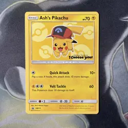 Ash’s Pikachu SM111 Pokemon The Movie I Choose You Promo NM - Pokemon TCG - Image 1