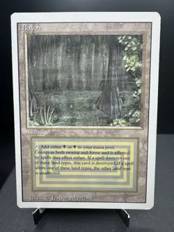 MTG Revised Bayou Rare Dual Land Vintage 1994 LP/NM - Image 1