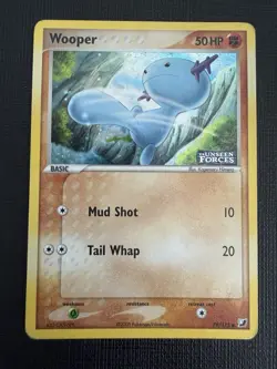 Wooper #79/115 EX Unseen Forces Stamped Reverse Holo Pokemon - 2005 - Image 1