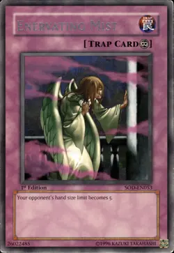 Enervating Mist - Rare 1st Edition SOD-EN053 - LP - YuGiOh - Image 1