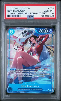 2025 ONE PIECE SEVEN WARLORDS OF THE SEA BINDER SET #051 BOA HANCOCK PSA 10 - Image 1
