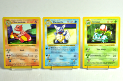 Pokemon card Ivysaur/Charmeleon/Wartortle Base Set "Shadowless" 1999 English LP - Image 1