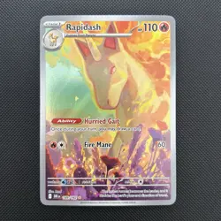 Pokemon TCG Rapidash Destined Rivals Illustration Rare Card 189/182 - Image 2