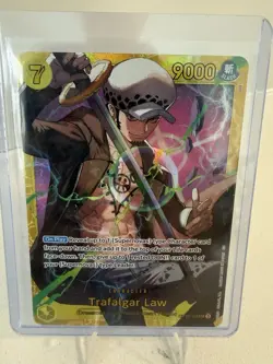One Piece CCG Trafalgar Law Royal Blood Foil Card OP10-119 SEC - Image 1