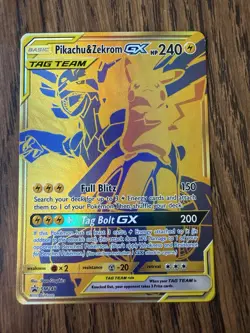Pokemon Pikachu & Zekrom GX TCG Sun & Moon SM248 Holo Promo Card - Image 1