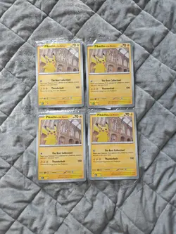 🔥 4× Pikachu at the Museum Jumbo Promo Cards | Pokemon TCG - Image 1