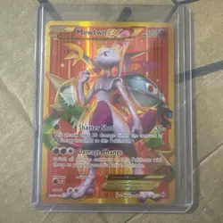 Pokemon Mewtwo EX TCG Full Art Holo Rare Card Breakthrough-Secret 164/162 - Image 1