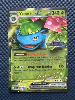 Pokemon TCG Venusaur EX Holo Double Rare Stellar Crown 001/142 Condition Stamped - Image 1