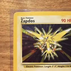 Pokemon TCG Zapdos Base Set Holo Unlimited Rare Card 16/102 LP - Image 2