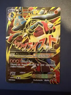 Pokemon TCG M Lucario EX 55a/111 Furious Fists Holo Full Art Ultra Rare HP/DMG - Image 1