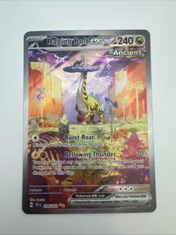 2024 Pokemon TEF EN Raging Bolt Ex 208/162 Special Illustration Rare NM - Image 1