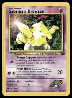 2000 Pokemon Gym Challenge Sabrina’s Drowzee VTG UNplayed #95/132 WOTC TGC - Image 1