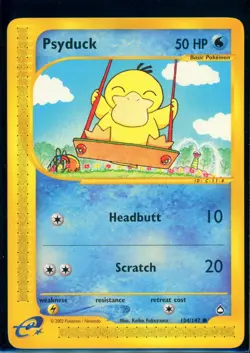 Pokemon AQUAPOLIS - #104/147 Psyduck - Nonholo - ENG - Lightly Played - Image 1