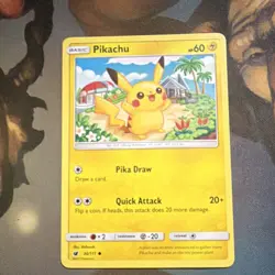 Pokemon TCG Pikachu 30/111 Sm-Crimson Invasion Common - Image 1