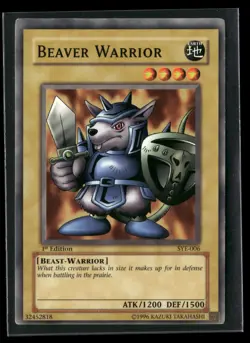 Beaver Warrior SYE-006 Starter Deck: Yugi Evolution Yu-Gi-Oh 1st Edition HP - Image 1