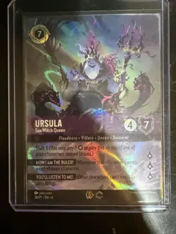 Ursula Sea Witch Queen STORE CHAMPIONSHIP PROMO - 38/P1 EN - Disney Lorcana - NM - Image 1