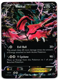 Yveltal EX 79/146 - XY Rare EX Pokemon TCG Holo - MP Card - Image 1