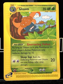 Pokemon Gloom 49/147 Aquapolis WOTC TCG Pokemon Uncommon Card Regular - Image 3