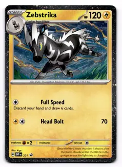 Zebstrika - (Cosmos Holo) Holo Rare SV: Scarlet & Violet Promo Cards 201 NM - Image 1