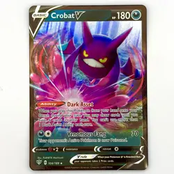 Pokemon - Crobat V - 104/189 - SWSH Darkness Ablaze - Half Art Card - Image 1