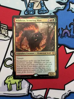 Wildsear, Scouring Maw x1 Mtg Foil Bloomburrow Commander - Image 1