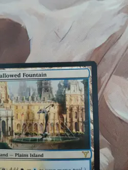 Magic The Gathering Hallowed Fountain Dissension Blue White Land - Image 3