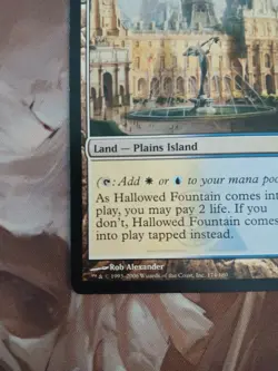 Magic The Gathering Hallowed Fountain Dissension Blue White Land - Image 4