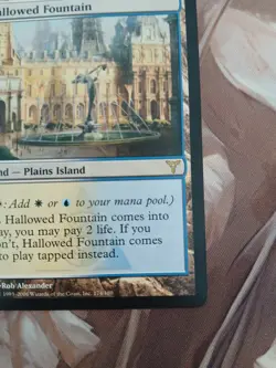 Magic The Gathering Hallowed Fountain Dissension Blue White Land - Image 5